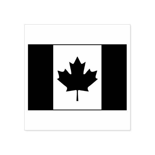 Canadese vlag rubberstempel (Afrduk)