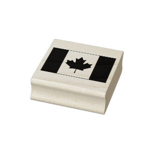 Canadese vlag rubberstempel