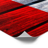 Canadese vlag Rustic Wood Poster (Hoek)