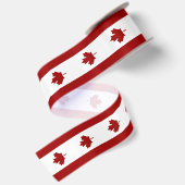 Canadese vlag satijnen lint (Achterkant)