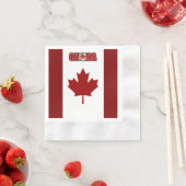 Canadese vlag     servet (Insitu)