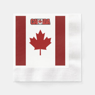 Canadese vlag     servet