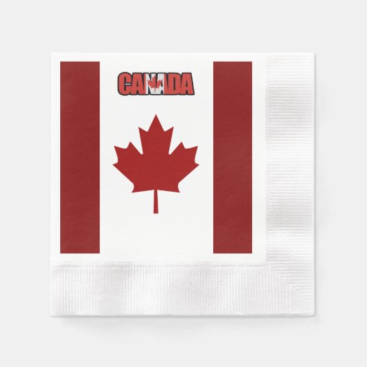 Canadese vlag     servet (Voorkant)