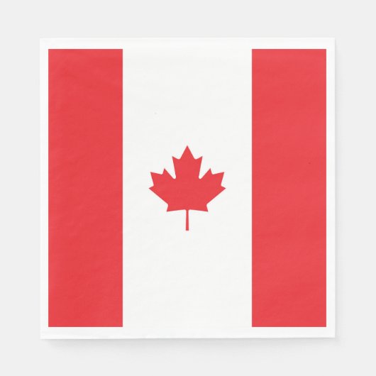 Canadese vlag servet (Voorkant)