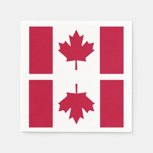 Canadese vlag servet (Voorkant)