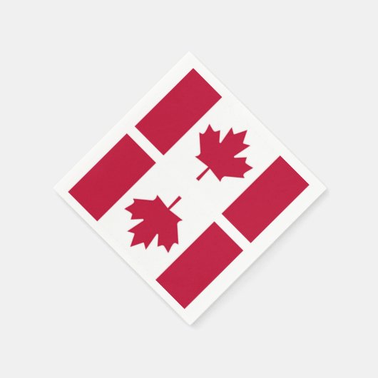Canadese vlag servet (Hoek)
