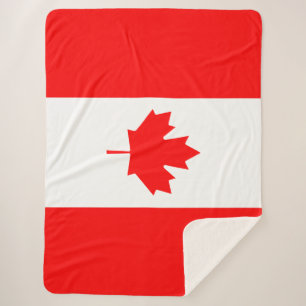 Canadese vlag sherpa deken
