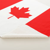 Canadese vlag sherpa deken (3/4)