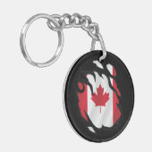 Canadese vlag sleutelhanger (Voorkant Links)