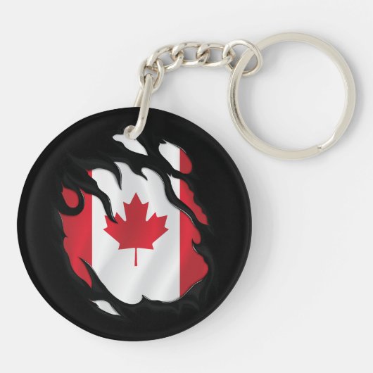 Canadese vlag sleutelhanger (Achterkant)