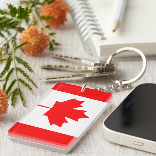 Canadese vlag sleutelhanger (Voorkant Rechts)