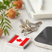 Canadese vlag sleutelhanger (Zijkant)
