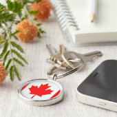 Canadese vlag sleutelhanger (Zijkant)