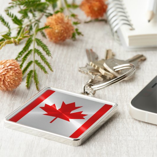 Canadese vlag sleutelhanger (Zijkant)