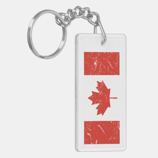 Canadese vlag sleutelhanger (Voorkant Links)