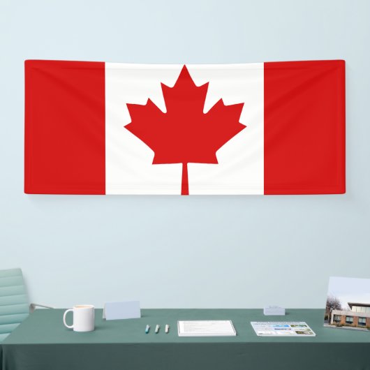 Canadese vlag spandoek (Beurs)