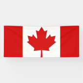 Canadese vlag spandoek (Horizontaal)