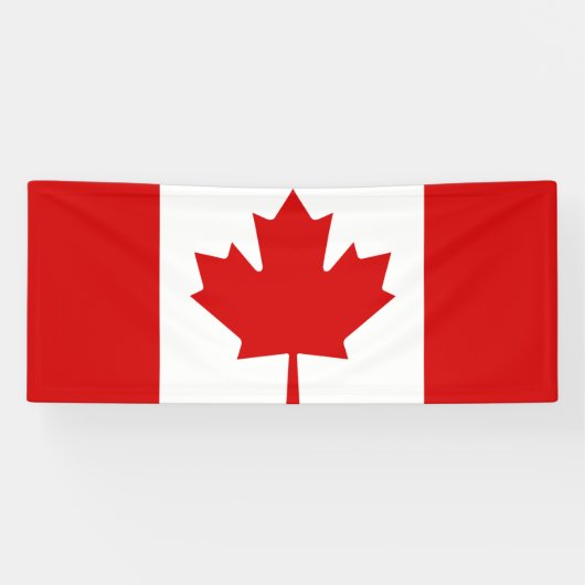 Canadese vlag spandoek (Horizontaal)