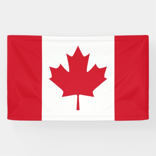 Canadese vlag spandoek (Horizontaal)