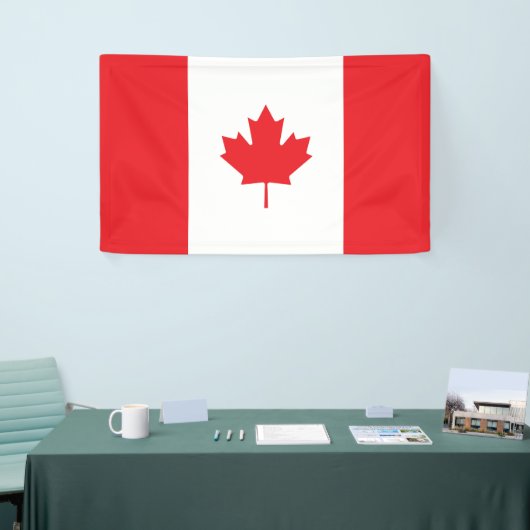 Canadese vlag spandoek (Beurs)
