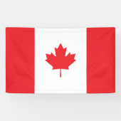 Canadese vlag spandoek (Horizontaal)