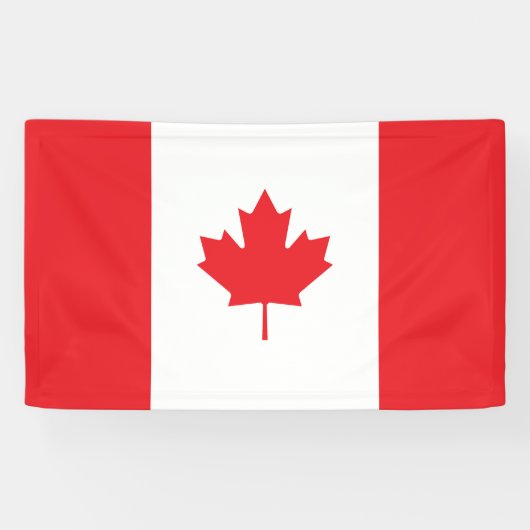 Canadese vlag spandoek (Horizontaal)