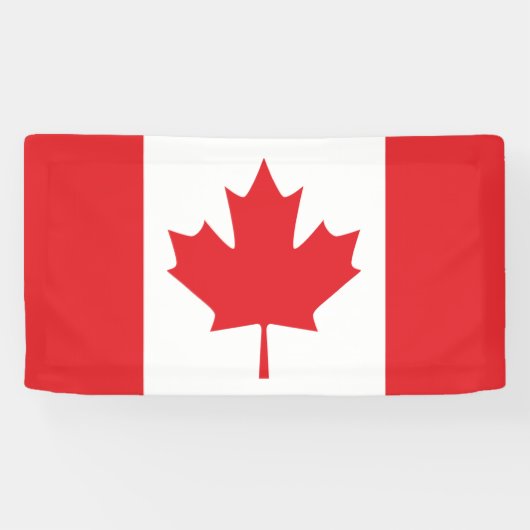 Canadese vlag spandoek (Horizontaal)
