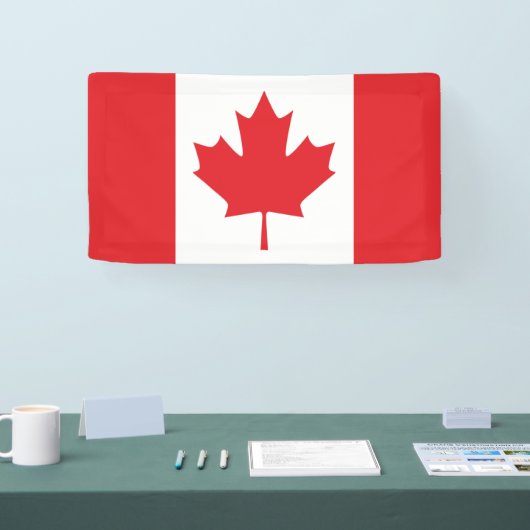 Canadese vlag spandoek (Beurs)