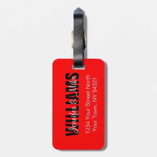 Canadese vlag - Speciaal Bagagelabel (Achterkant verticaal)