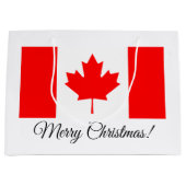 Canadese vlag, speciale cadeaasjes voor kerstcadea groot cadeauzakje (Voorkant)