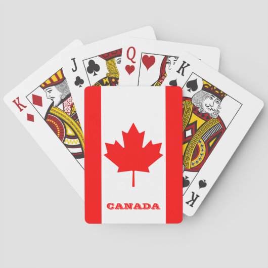 Canadese Vlag Spellen, Canada Speelkaarten (Achterkant)
