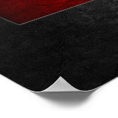 Canadese Vlag Steen Textuur Poster (Hoek)