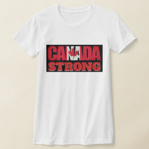 Canadese vlag sterk t-shirt