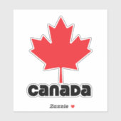 Canadese vlag sticker (Vel)