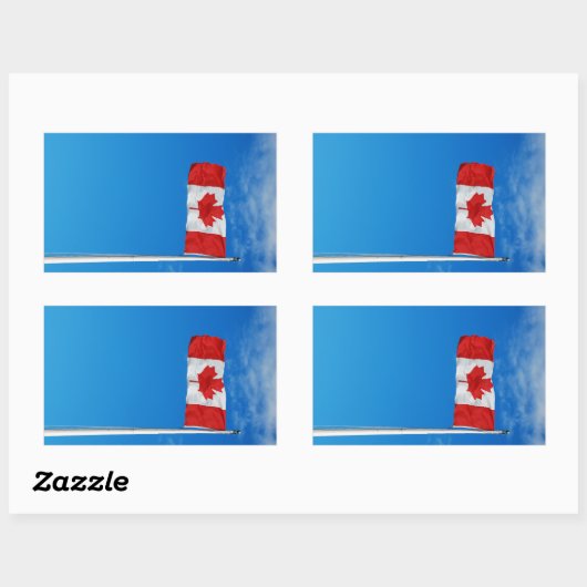 Canadese vlag sticker (Vel)