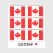 Canadese vlag sticker (Vel)