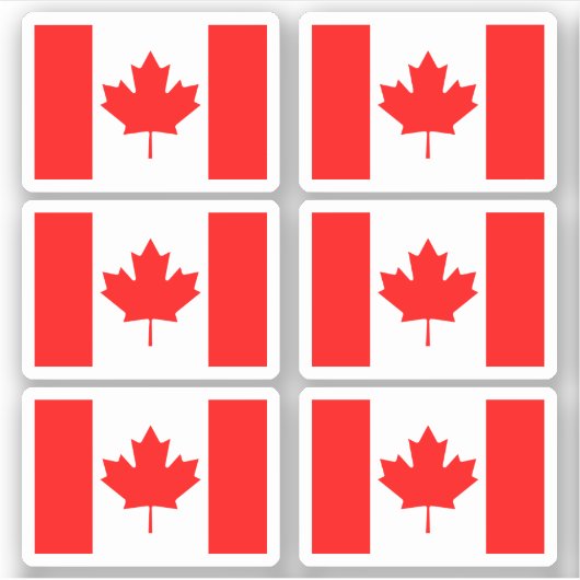 Canadese vlag sticker (Voorkant)