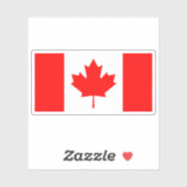 Canadese vlag sticker (Vel)