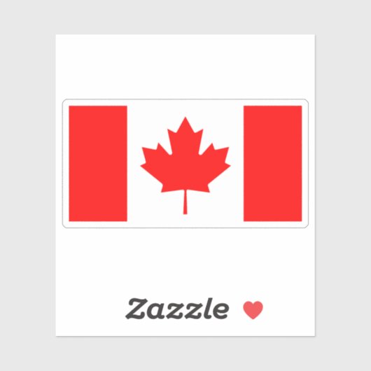 Canadese vlag sticker (Vel)