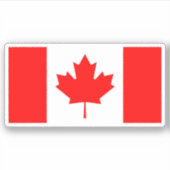 Canadese vlag sticker (Voorkant)