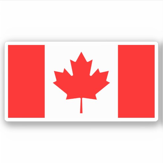 Canadese vlag sticker (Voorkant)