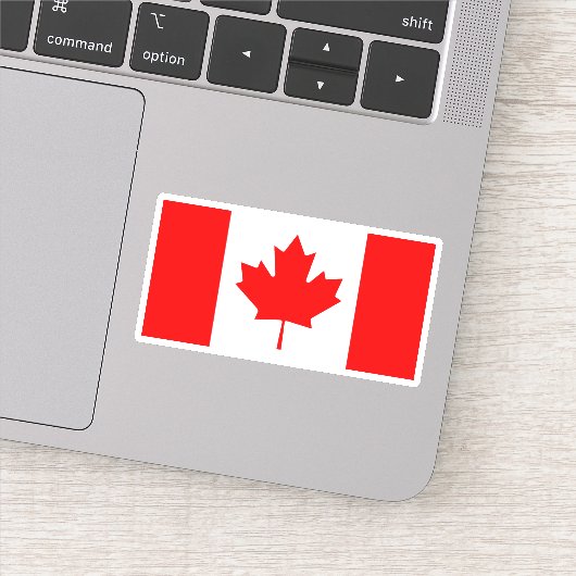 Canadese vlag sticker (Detail)