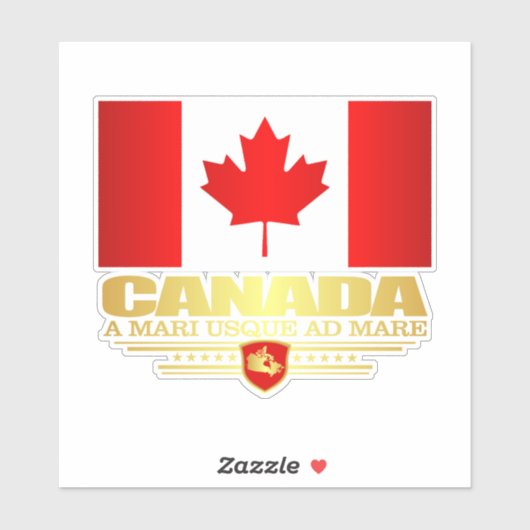 Canadese vlag sticker (Vel)