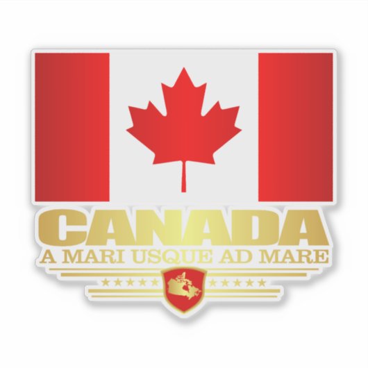 Canadese vlag sticker (Voorkant)