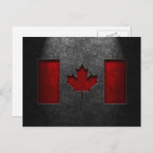 Canadese vlag Stone Texture Briefkaart (Voorkant / Achterkant)