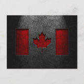 Canadese vlag Stone Texture Briefkaart (Voorkant)