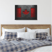 Canadese vlag Stone Texture Canvas Afdruk (Insitu (Slaapkamer))