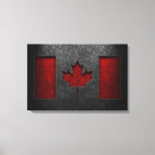 Canadese vlag Stone Texture Canvas Afdruk (Voorkant)