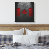Canadese vlag Stone Texture Canvas Afdruk (Insitu (Slaapkamer))