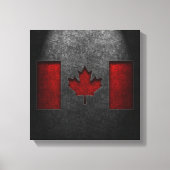 Canadese vlag Stone Texture Canvas Afdruk (Voorkant)